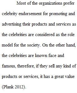 Celebrity Endorsements